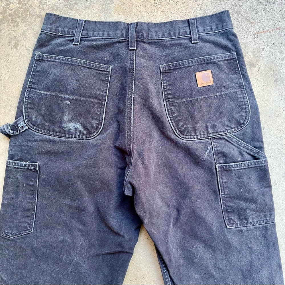 Carhartt Black Duck Canvas Carpenter Pants 32 - image 4
